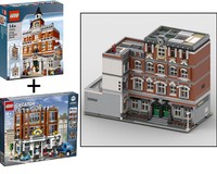 Modular School inverted corner (alternate build of Town Hall and Corner Garage)