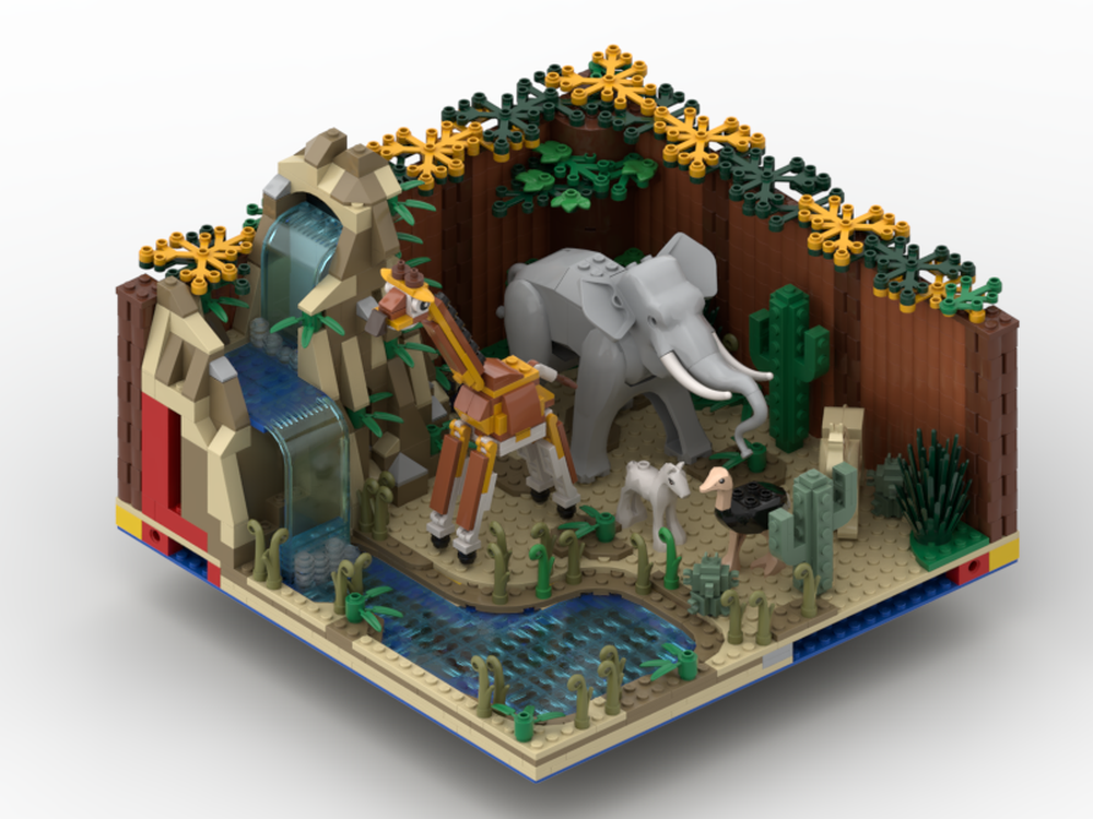 LEGO MOC Zoo Module #6 Africa II by Legofan21 | Rebrickable - Build ...