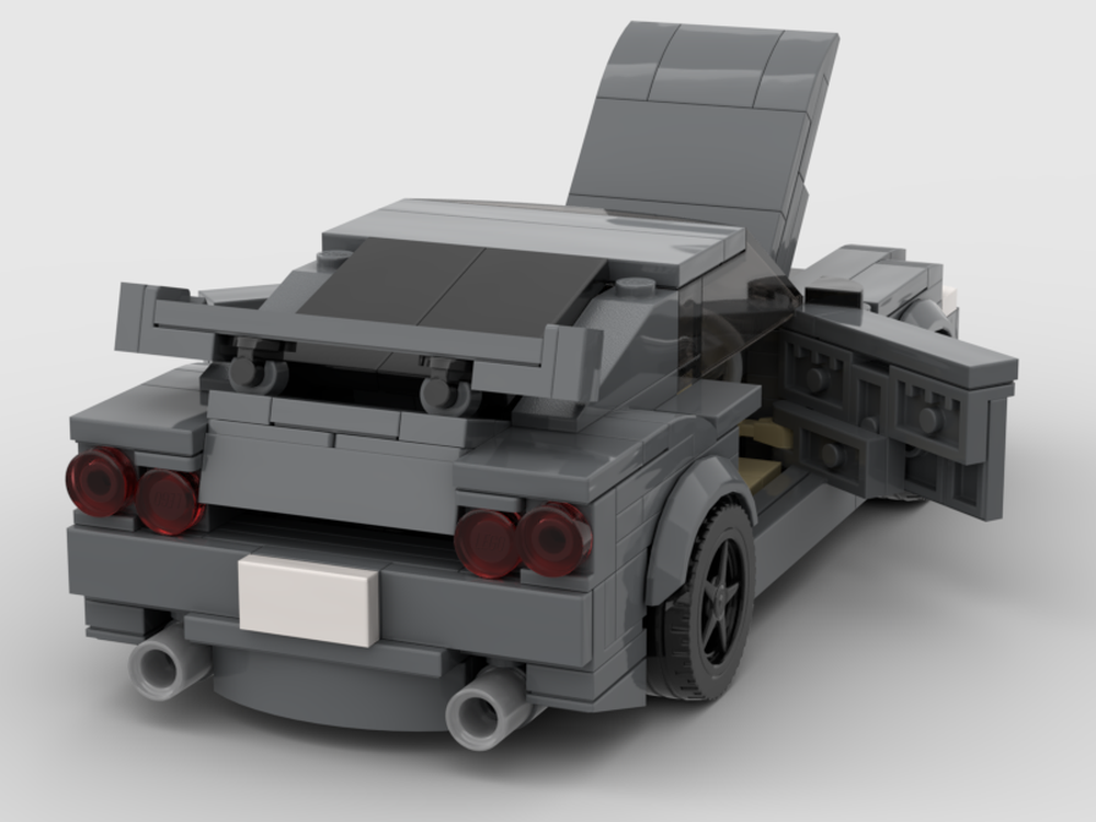 LEGO MOC Nissan Skyline GT-R R34 from 2 Fast 2 Furious by madspacer