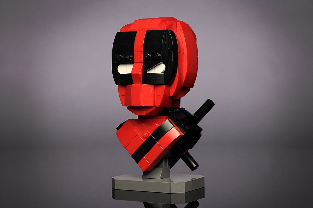 LEGO MOC Custom LEGO Deadpool Bust buildbetterbricks | Rebrickable - Build with LEGO