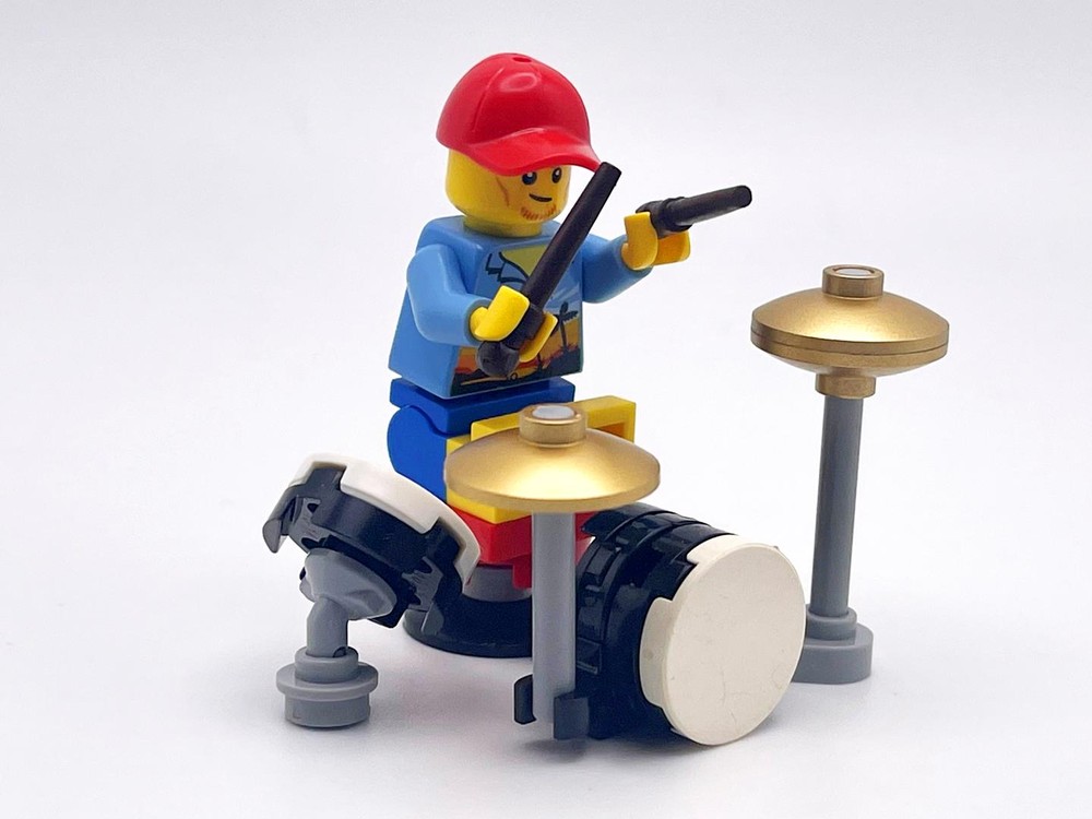 LEGO MOC Drum Kit by IBrickedItUp Rebrickable Build with LEGO