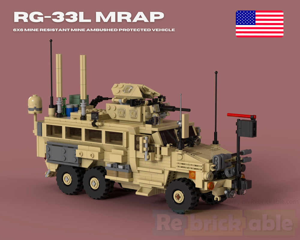 LEGO MOC-133158 RG-33L Cat.2 MRAP | 1:35th Scale by Zaturon