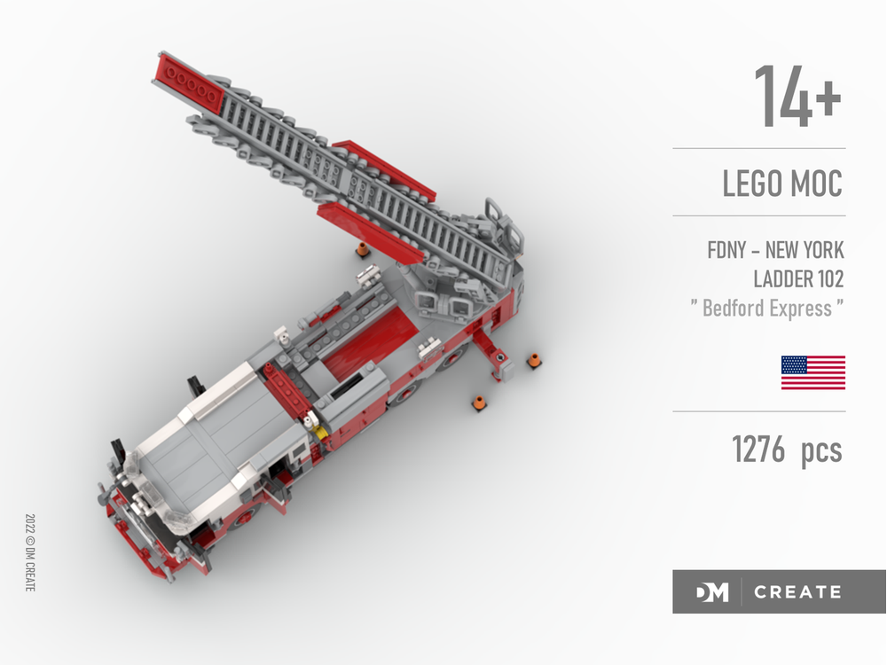 LEGO MOC-133201 FDNY - New York - Ladder 102 Bedford Express by ...