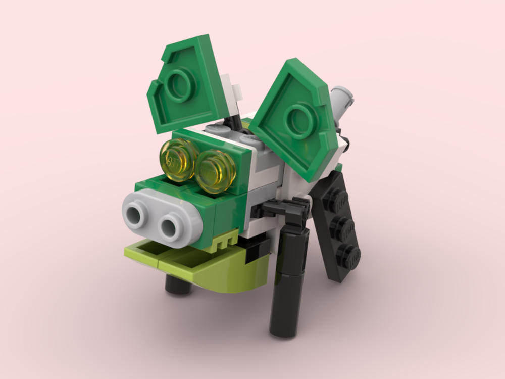 LEGO MOC green pig 2 by eric_nunya | Rebrickable - Build with LEGO