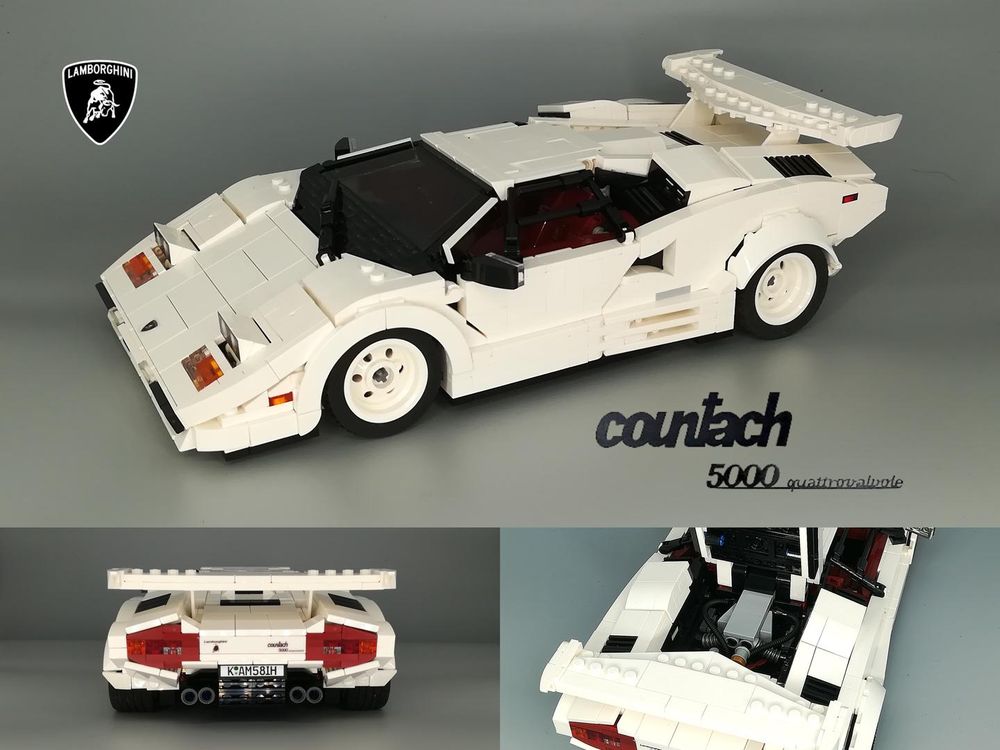 form Ensomhed Nuværende LEGO MOC Lamborghini Countach LP5000S QV (redesigned) by Rastacoco |  Rebrickable - Build with LEGO