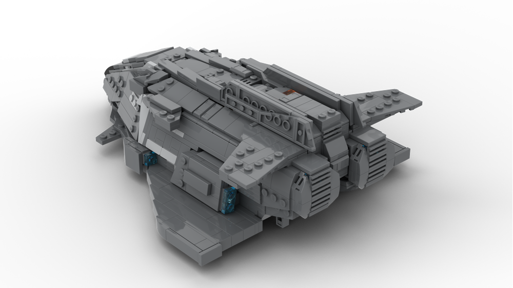 LEGO MOC Federal Gunship (1:300 scale) by Qwinter | Rebrickable - Build ...