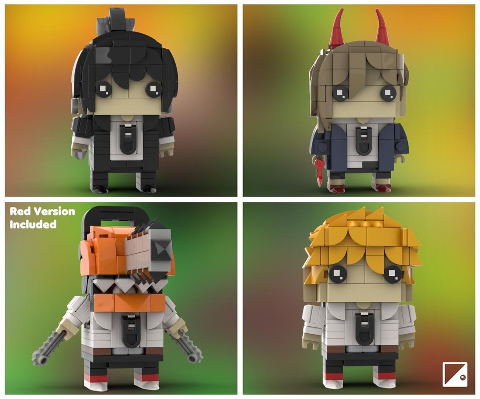 LEGO MOC Chainsaw Man LEGO Brickheadz MOCs ~ 4 Pack by tobi_brickz ...