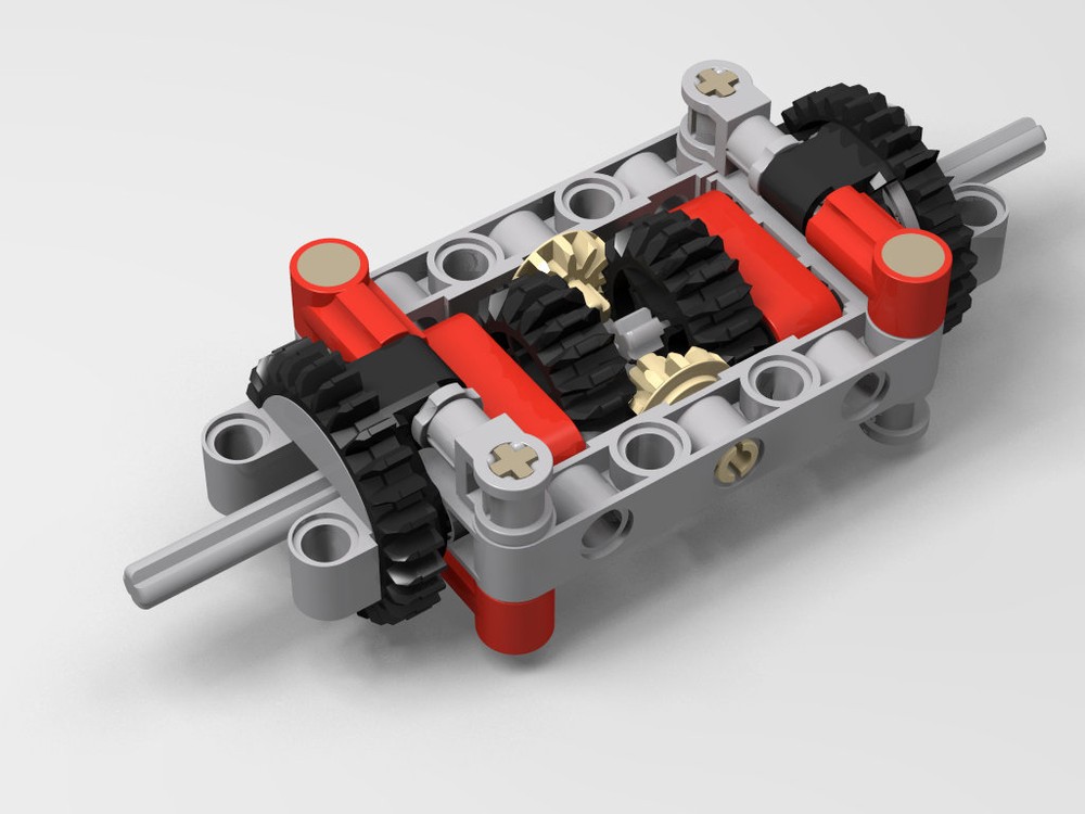 LEGO MOC13370 Simple Differential v.2 (Technic 2018) Rebrickable Build with LEGO