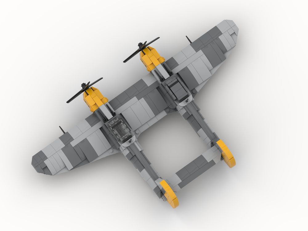 LEGO MOC Messerschmitt Bf 109 Zwilling (Twin) by