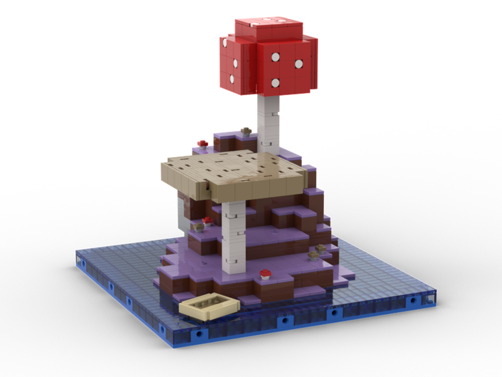 Lego minecraft mooshroom discount island