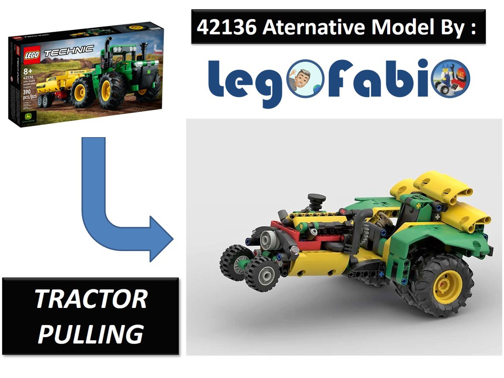 LEGO MOC 42136 Tractor Pulling by Fabio BrickintheWall Rebrickable Build with LEGO