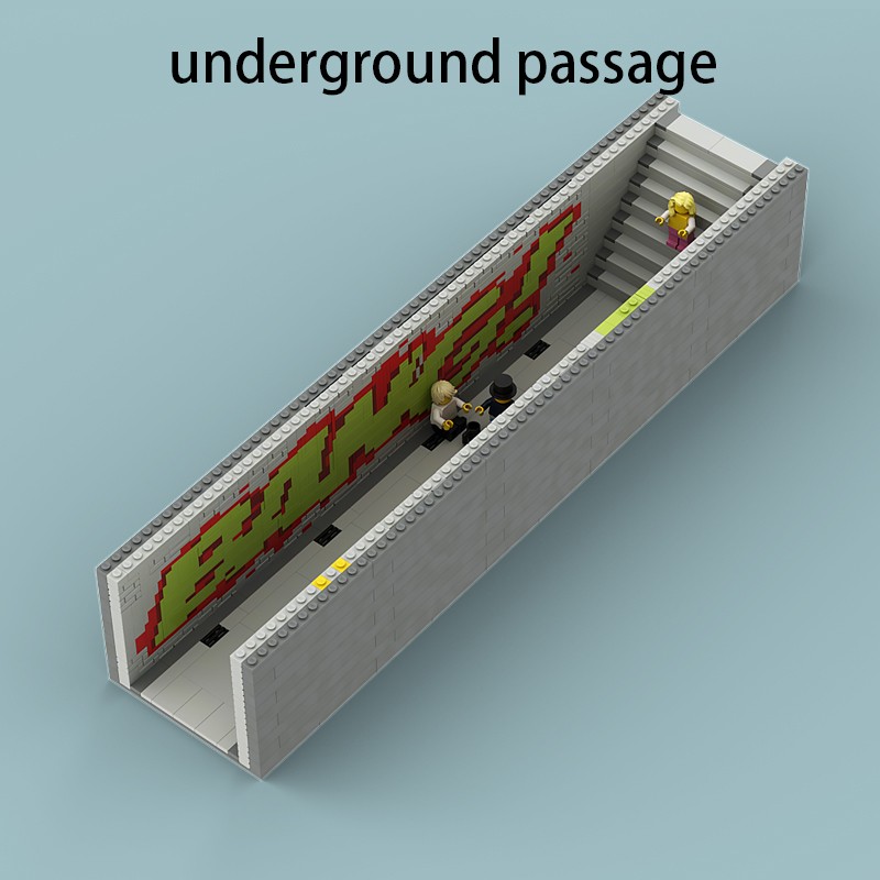 LEGO MOC underground passage by xiaowang | Rebrickable - Build with LEGO