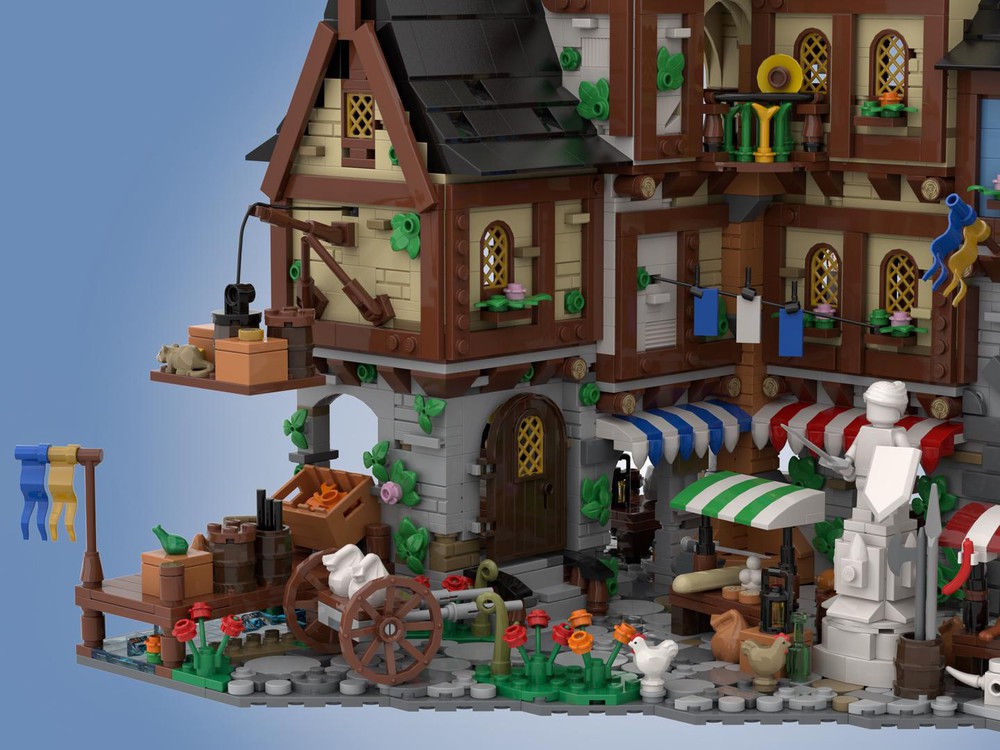 LEGO MOC Medieval Town Centre by J.K. Brick | Rebrickable - Build with LEGO