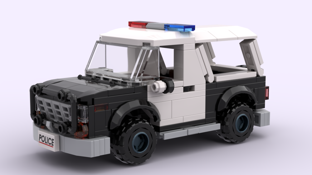 LEGO MOC Ford Bronco (Sherriff) by Artifice | Rebrickable - Build with LEGO