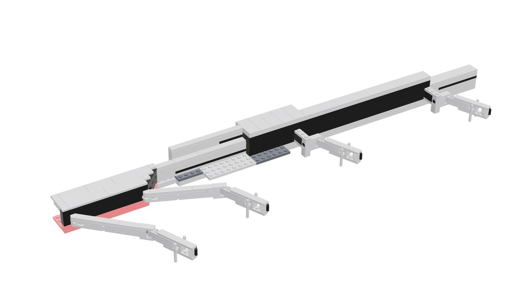 San Jose Int’l Airport (SJC) International Terminal: 1/400 Scale Model Facade