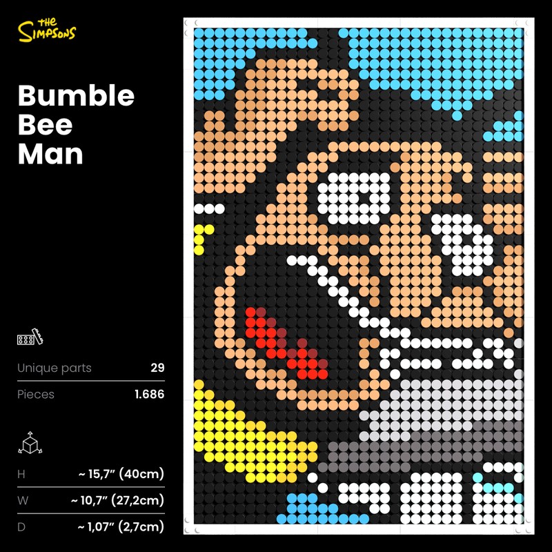 LEGO Art The Simpsons // BumbleBee Man