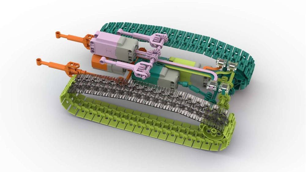 LEGO MOC RC Dozer Komatsu D61PX by Freizeitopfer | Rebrickable - Build ...