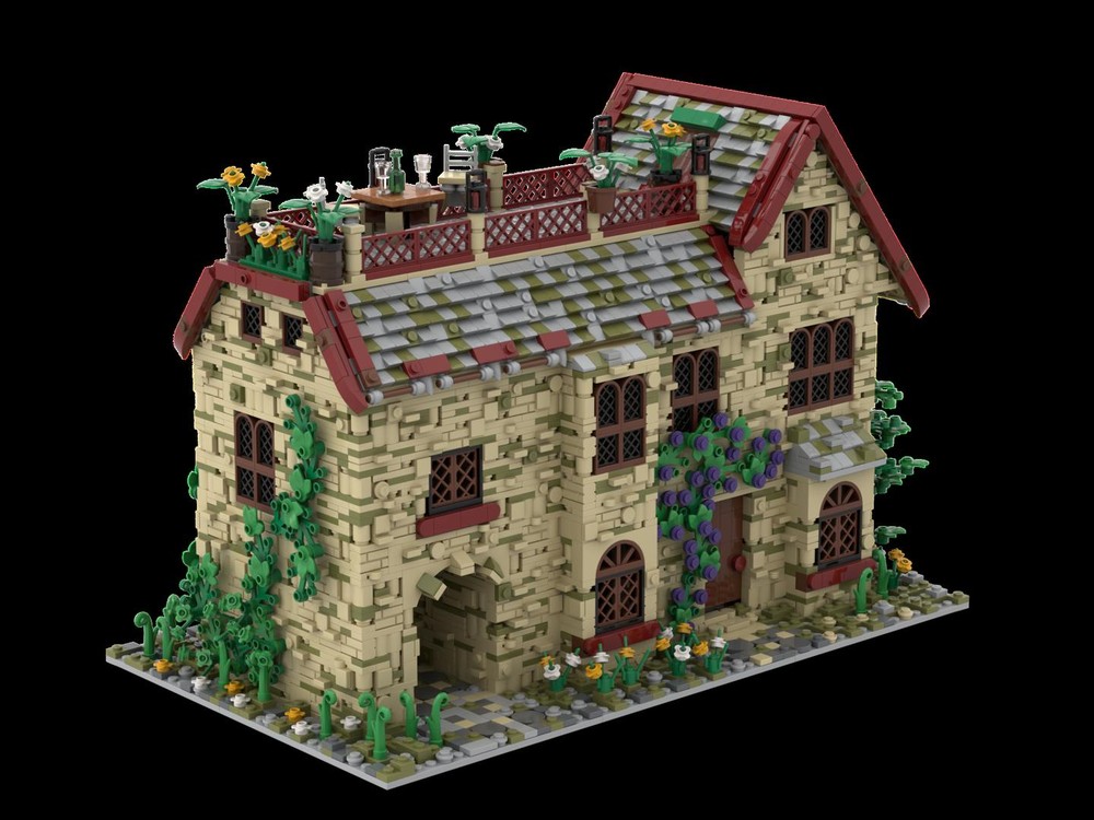 LEGO MOC-135076 A house with an attic by legoprofi | Rebrickable ...