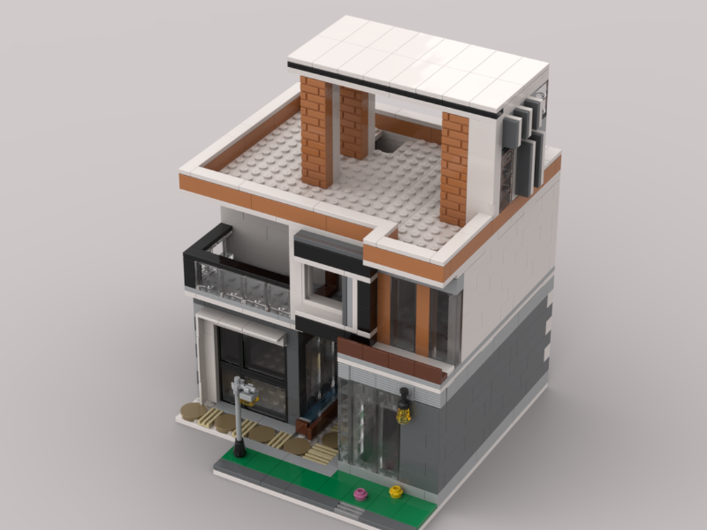 LEGO MOC modernist building no.1 by cassieLiu | Rebrickable - Build ...