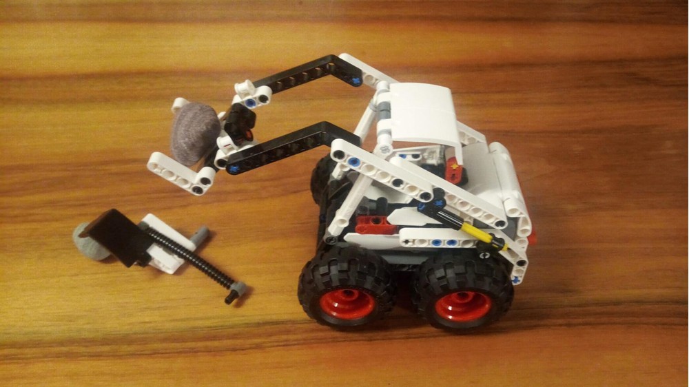 LEGO MOC-135271 42150 Skid-Steer Loader with Stone Cutter and Fork Lift ...