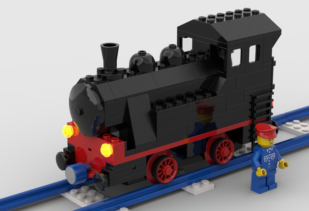 Lego Moc Retro Train By Smaxer3d 