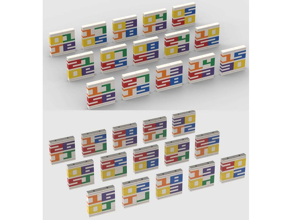 LEGO MOC FLIP DATES by uminuo Rebrickable Build with LEGO