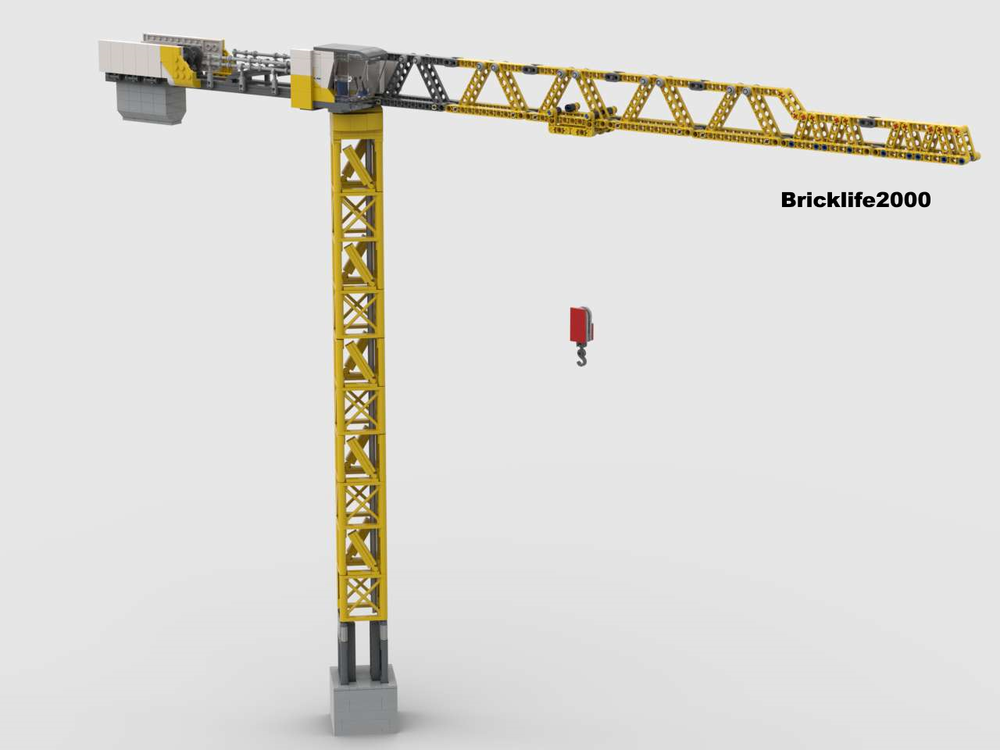 LEGO MOC City tower crane BrickBuilder2000 | Rebrickable Build with