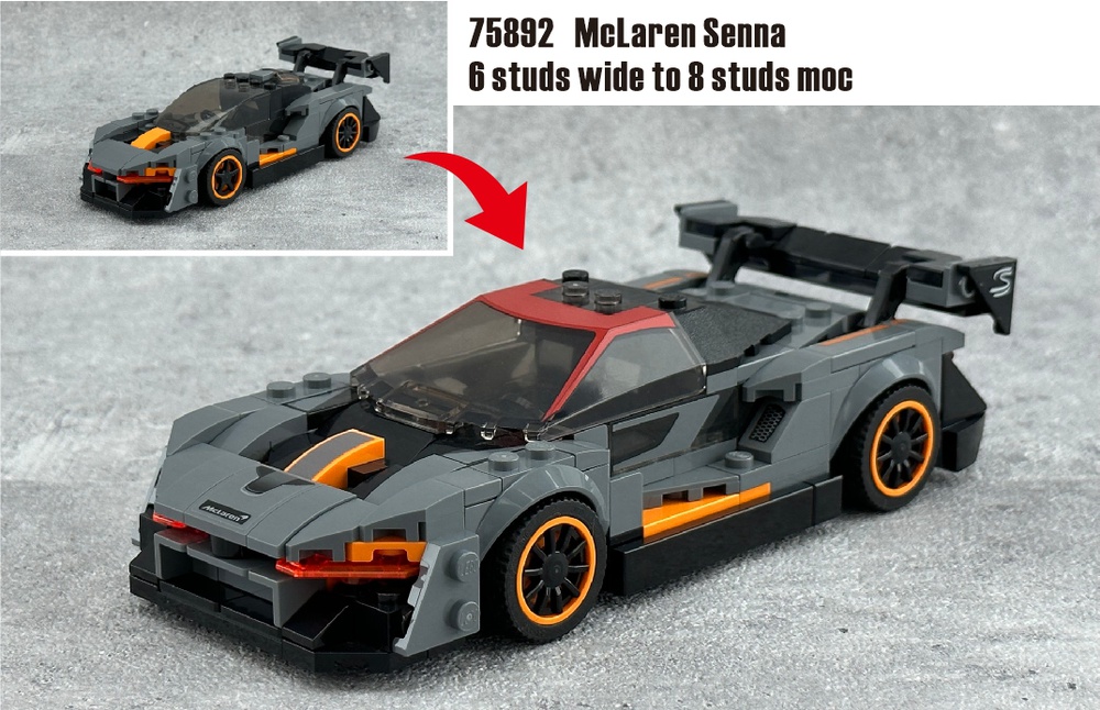 LEGO MOC 75892 McLaren Senna - Speed Champions 8 Studs wide by