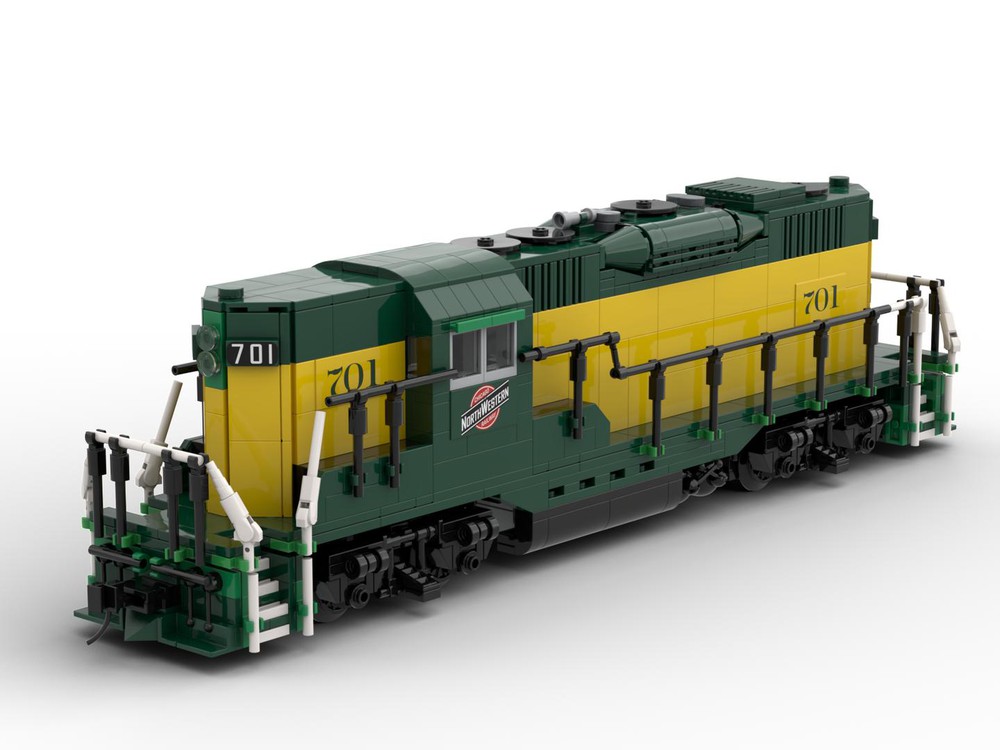 LEGO MOC Chicago & Northwestern GP9 by Yellow.LXF | Rebrickable - Build ...