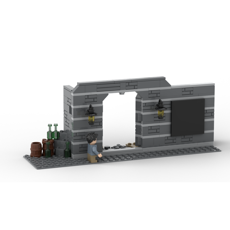 LEGO MOC Diagon Alley Entrance by Nico2301 Rebrickable Build with LEGO