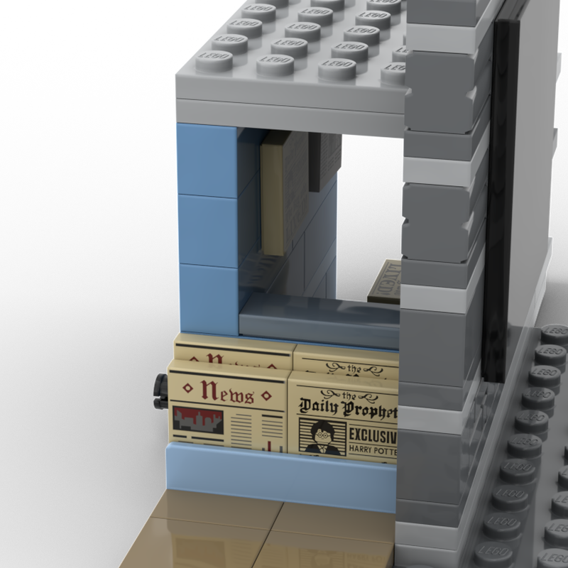 LEGO MOC Diagon Alley Entrance by Nico2301 Rebrickable Build with LEGO
