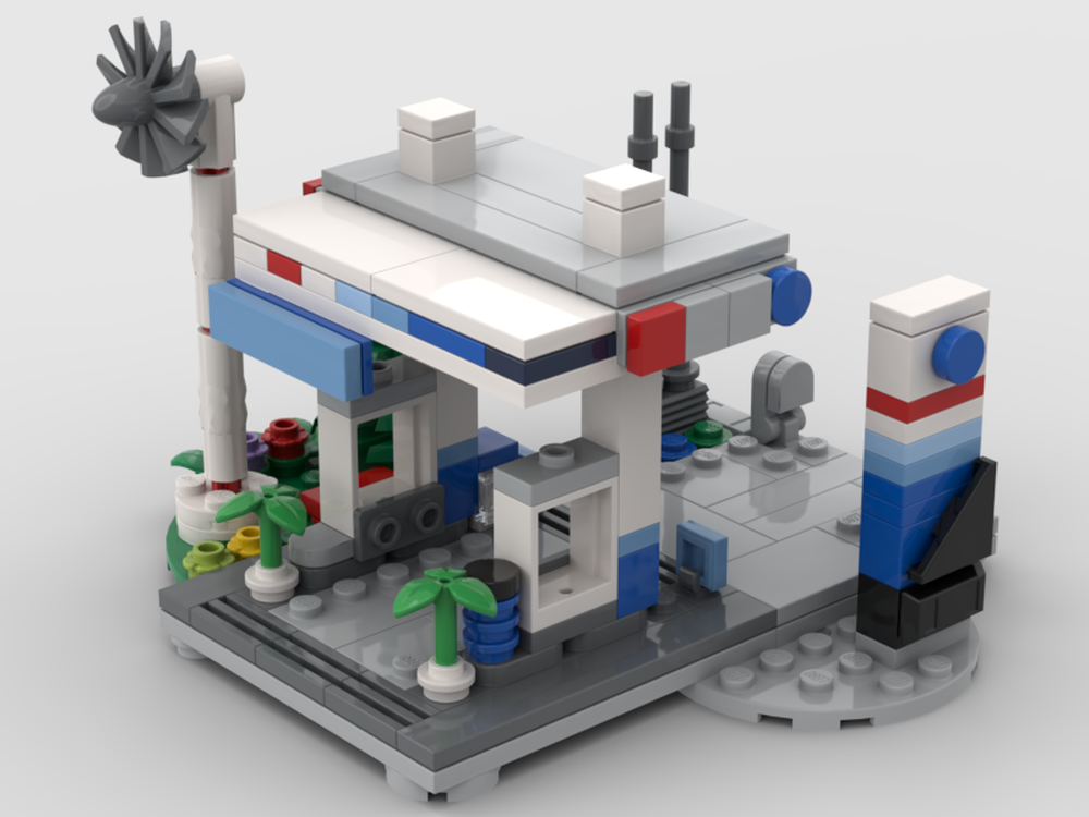 LEGO MOC Copec Gas Station by chivosalazar | Rebrickable - Build with LEGO