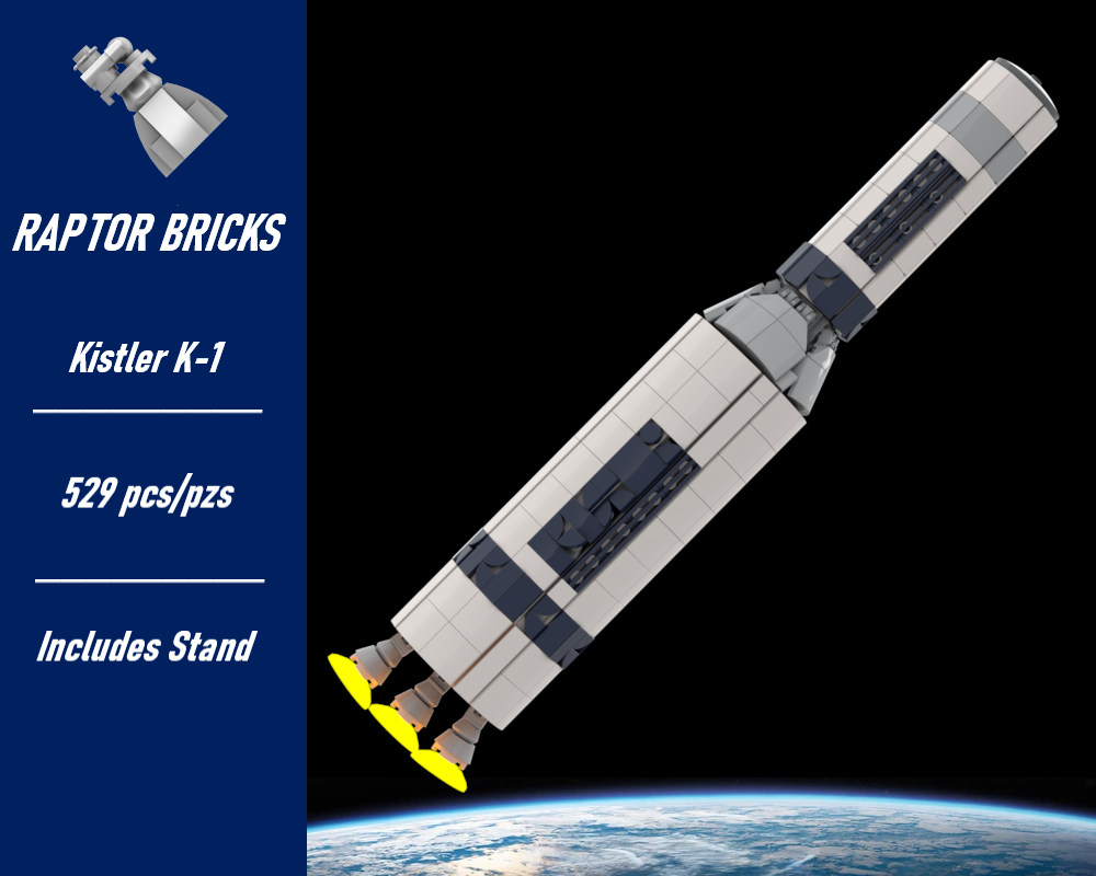 LEGO MOC Kistler K-1 (at 1:110 scale) by RAPTOR BRICKS | Rebrickable ...
