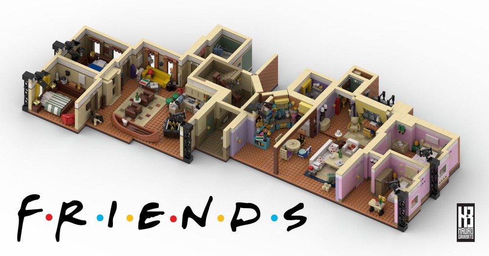 LEGO MOC 10292 - F.R.I.E.N.D.S. Apartments revised and expanded by ...