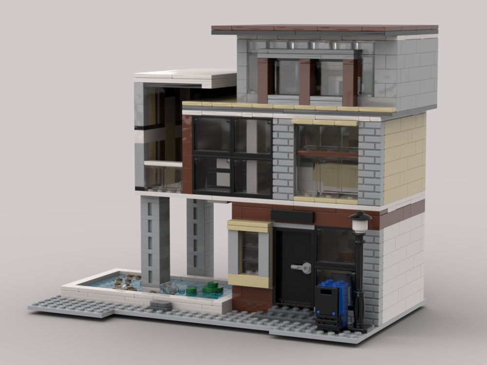 LEGO MOC modernist building no.2 by cassieLiu | Rebrickable - Build ...