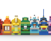 10698 EXTRA rainbow houses