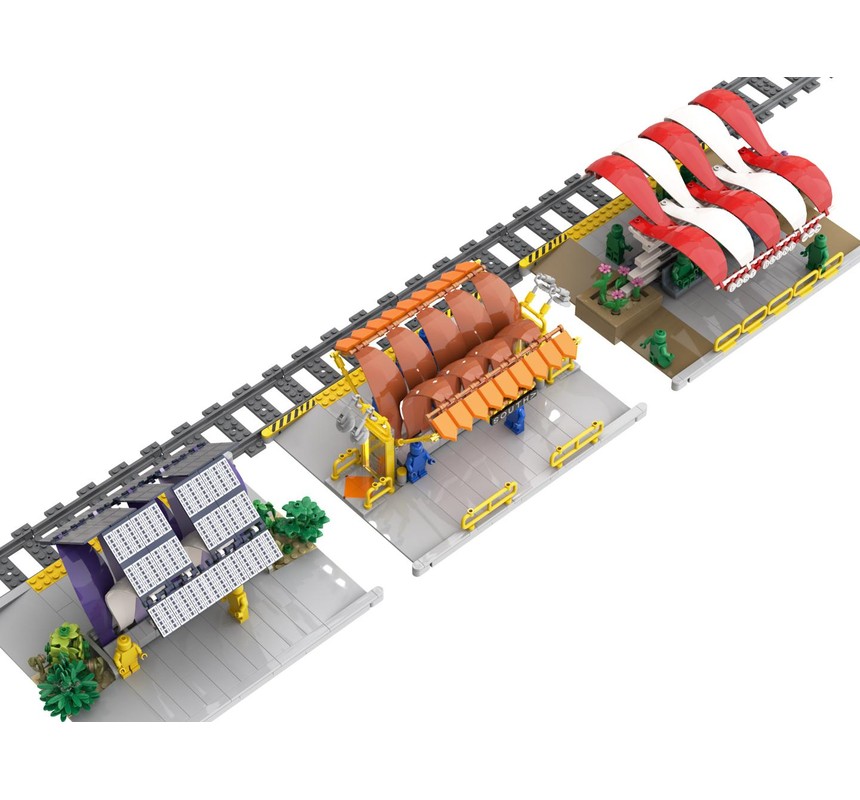 LEGO MOC-135988 Transit Stations - All three versions by Thomus_Bean ...