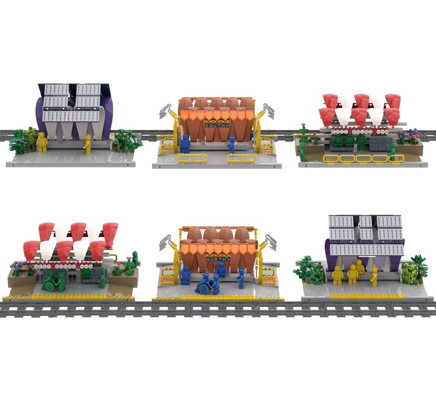 LEGO MOC-135988 Transit Stations - All three versions by Thomus_Bean ...