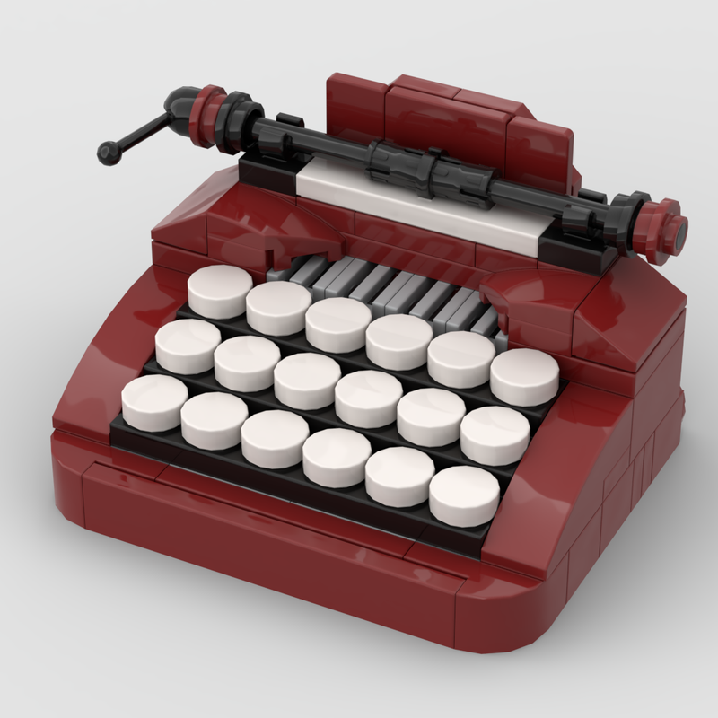 LEGO MOC Typewriter by thrulego Rebrickable Build with LEGO