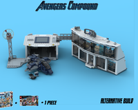Avengers Compound and mini Quinjet 76192 and 76131 alternative build