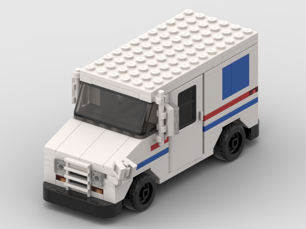 LEGO MOC mail truck by EBbuilds | Rebrickable - Build with LEGO