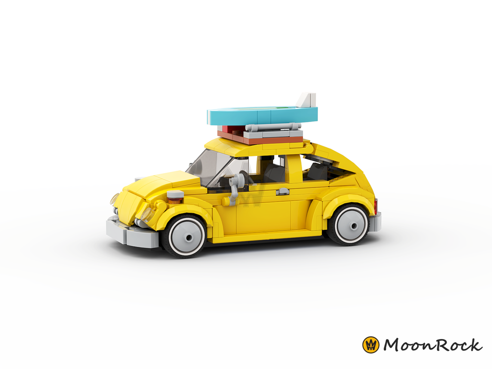 LEGO MOC Volkswagen Beetle 1969 by moonrockmoc | Rebrickable with LEGO