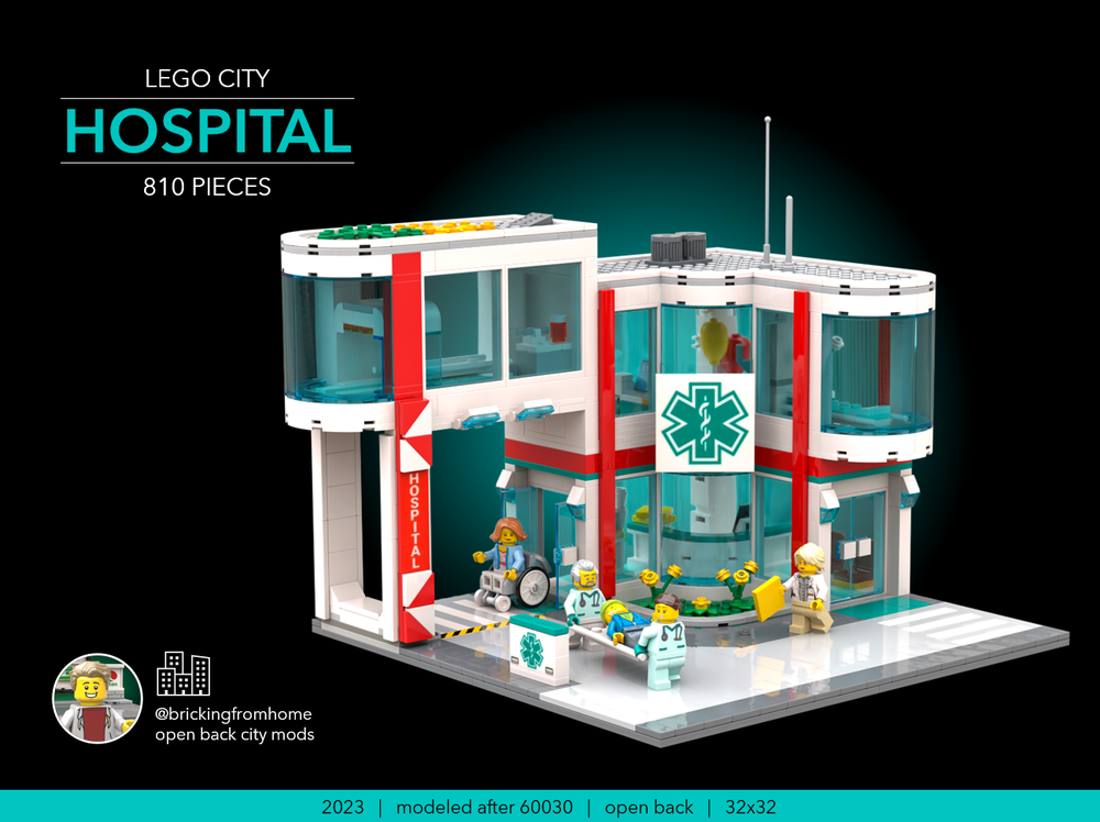 logo Berigelse Anoi LEGO MOC Lego City Hospital by brickingfromhome | Rebrickable - Build with  LEGO