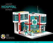 LEGO® MOC Matériel médical d'hôpital support d'égouttement