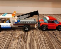 Police Tow Truck and Car
