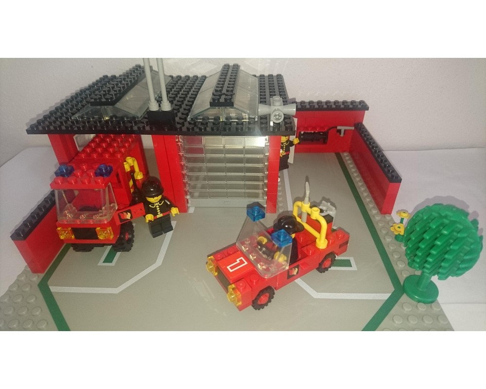 lego fire station 80s