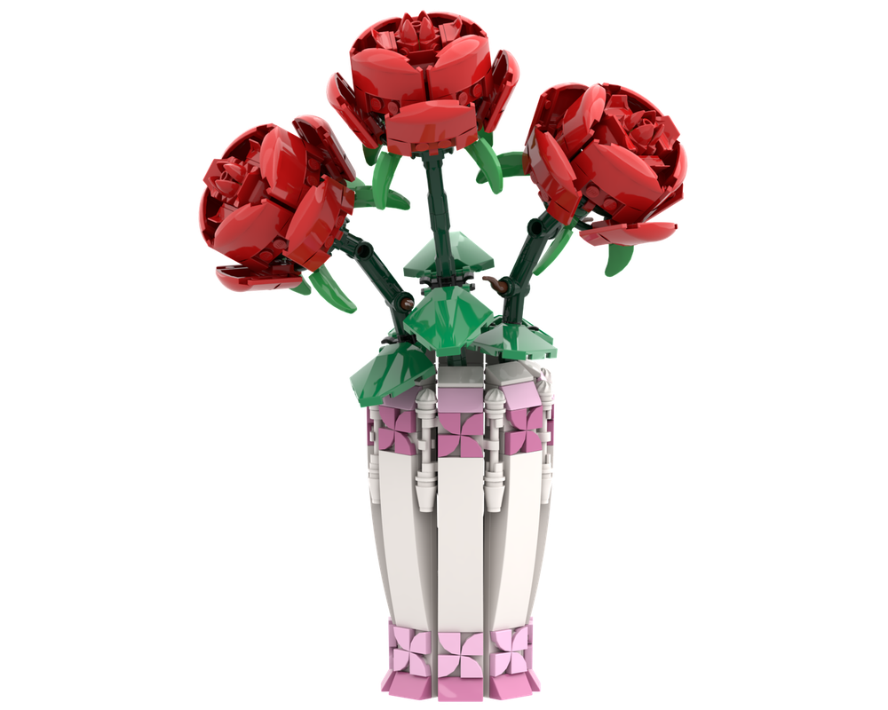 LEGO MOC Vase for Botanicals Roses Cherry Blossom Lotus by cuch201 ...