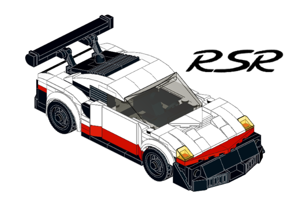 Banyan minimum Nyttig LEGO MOC Porsche 911 RSR by Giganbrick | Rebrickable - Build with LEGO