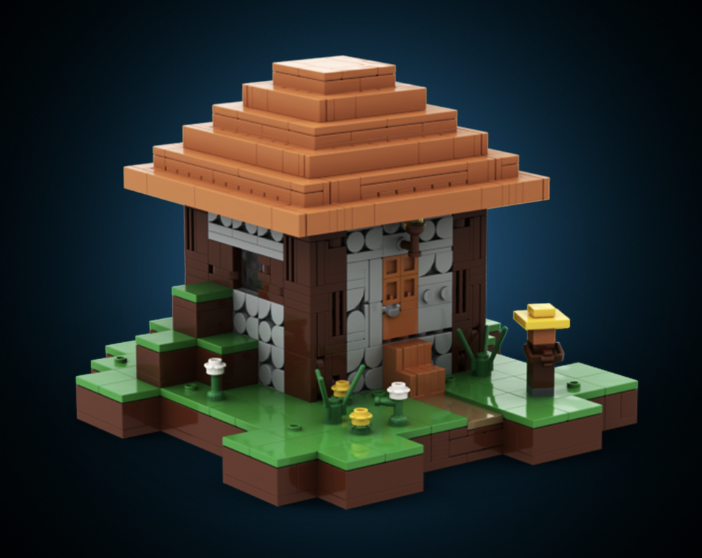 I BUILT a LEGO Minecraft Village… 