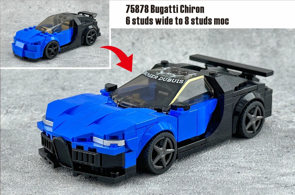 Seminar plyndringer frisk LEGO MOC 75878 Bugatti Chiron - Speed Champions 8 Studs wide by alwaysking  | Rebrickable - Build with LEGO